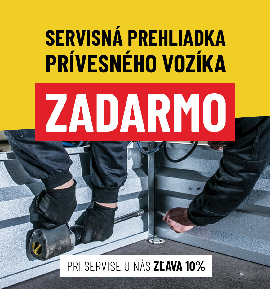 servisná prehliadka prívesného vozíka